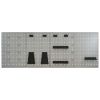 Wall-mounted Peg Boards 4 pcs 15.7"x22.8" Steel
