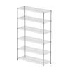 6 Tier Chrome Plated Heavy Duty Adjustable Shelves and Racks, Each Wire Shelf Holds 300 lbs, Ideal for Warehouses, Supermarkets, Balconies or Kitchens