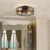 Summer and Winter Dual-Use Ceiling Fan with Remote Control - 6 Speed Adjustment for Sleeping, Indoor Activities, Living room Terrace Dining table Bedr