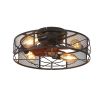 Summer and Winter Dual-Use Ceiling Fan with Remote Control - 6 Speed Adjustment for Sleeping, Indoor Activities, Living room Terrace Dining table Bedr