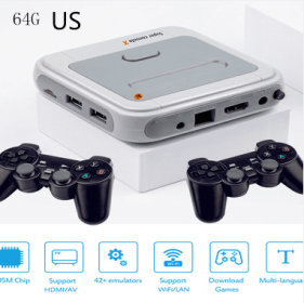 Portable HD Wireless Game Emulator Arcade Host (Option: 64G-US)