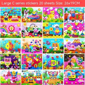 Creative Printed 3D Stickers For Children (Option: L)
