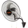VEVOR Wall Mount Fan, 18 Inch, 3-speed High Velocity Max. 4150 CFM, Waterproof Industrial Wall Fan, Commercial or Residential for Warehouse, Greenhous