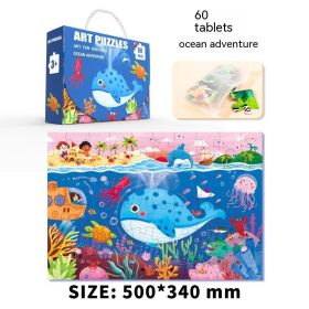 Gift Box Portable Puzzle Early Education Educational Toys (Option: 60 Undersea Adventure)