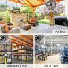 High Velocity 3 Speed Ventilation Metal Fan For Commercial Residential Use