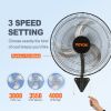 VEVOR Wall Mount Fan, 18 Inch, 3-speed High Velocity Max. 4150 CFM, Waterproof Industrial Wall Fan, Commercial or Residential for Warehouse, Greenhous