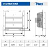 Aluminum High Speed Shutter Exhaust Fan