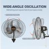 VEVOR Wall Mount Fan, 18 Inch, 3-speed High Velocity Max. 4150 CFM, Waterproof Industrial Wall Fan, Commercial or Residential for Warehouse, Greenhous