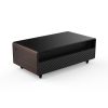 Modern Smart Coffee Table with Built-in Fridge, Bluetooth Speaker, Wireless Charging, Touch Control Panel, Power Socket, USB Interface, Outlet Protect
