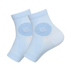 Basketball Riding Anti-sprain Foot Anti-hip Foot Ankle Support Sets (Option: Light Blue L1 Double)