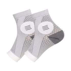 Basketball Riding Anti-sprain Foot Anti-hip Foot Ankle Support Sets (Option: Black And White L1 Double)