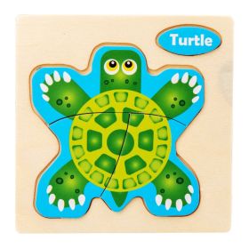Three-dimensional Cartoon Pattern Puzzle Toy (Option: Turtle)