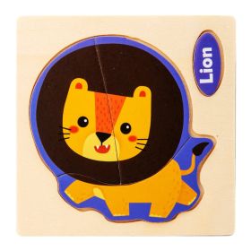 Three-dimensional Cartoon Pattern Puzzle Toy (Option: Lion)
